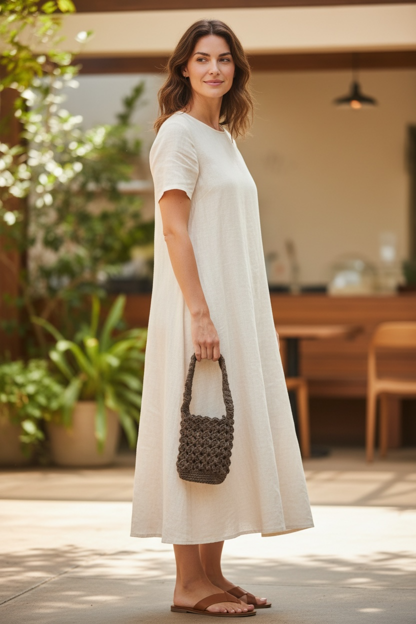 Artisan Crochet Mini Purse in Espresso Brown