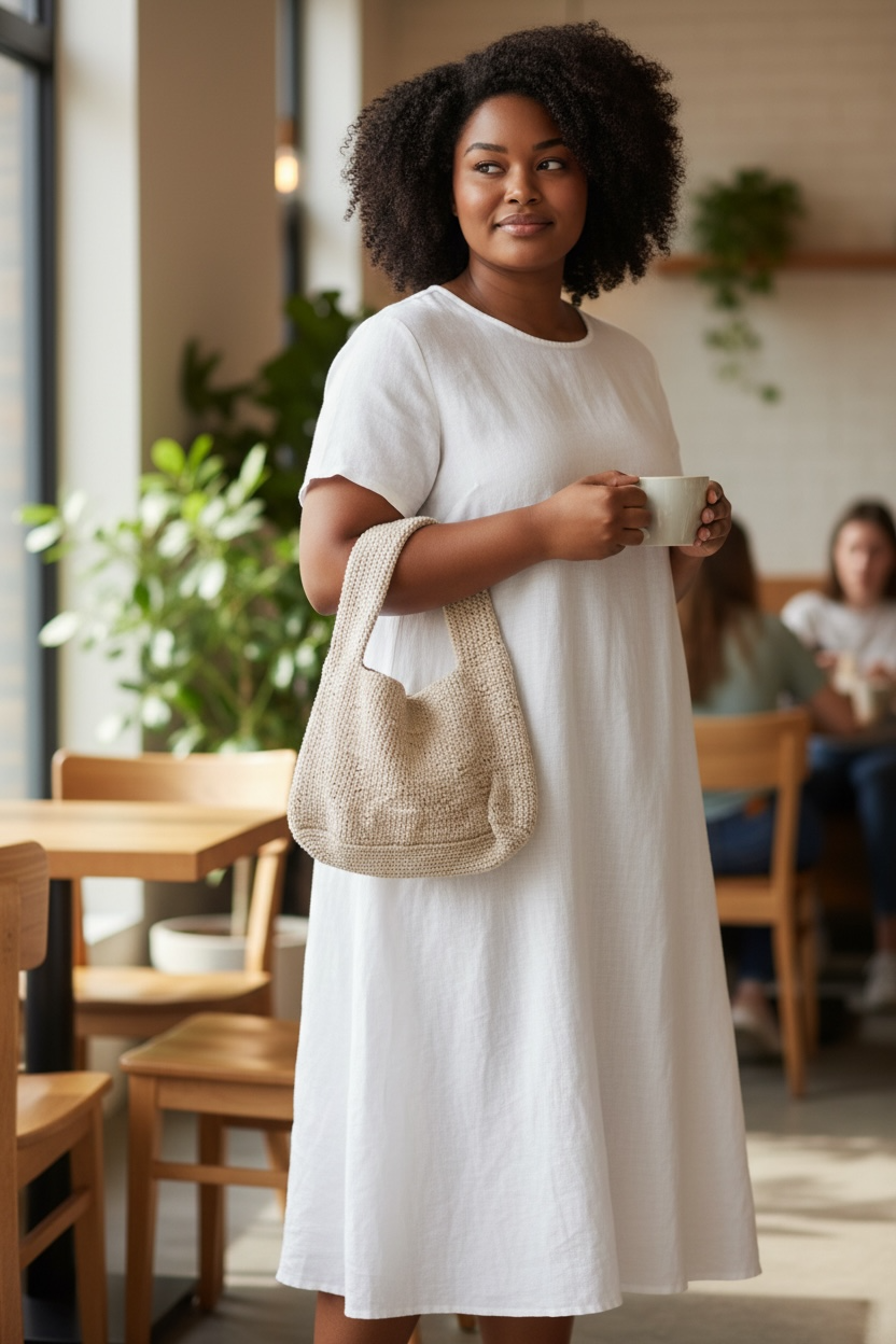 Off-White Crocheted Donut Purse | Novelty Handbag with Zero Calories
