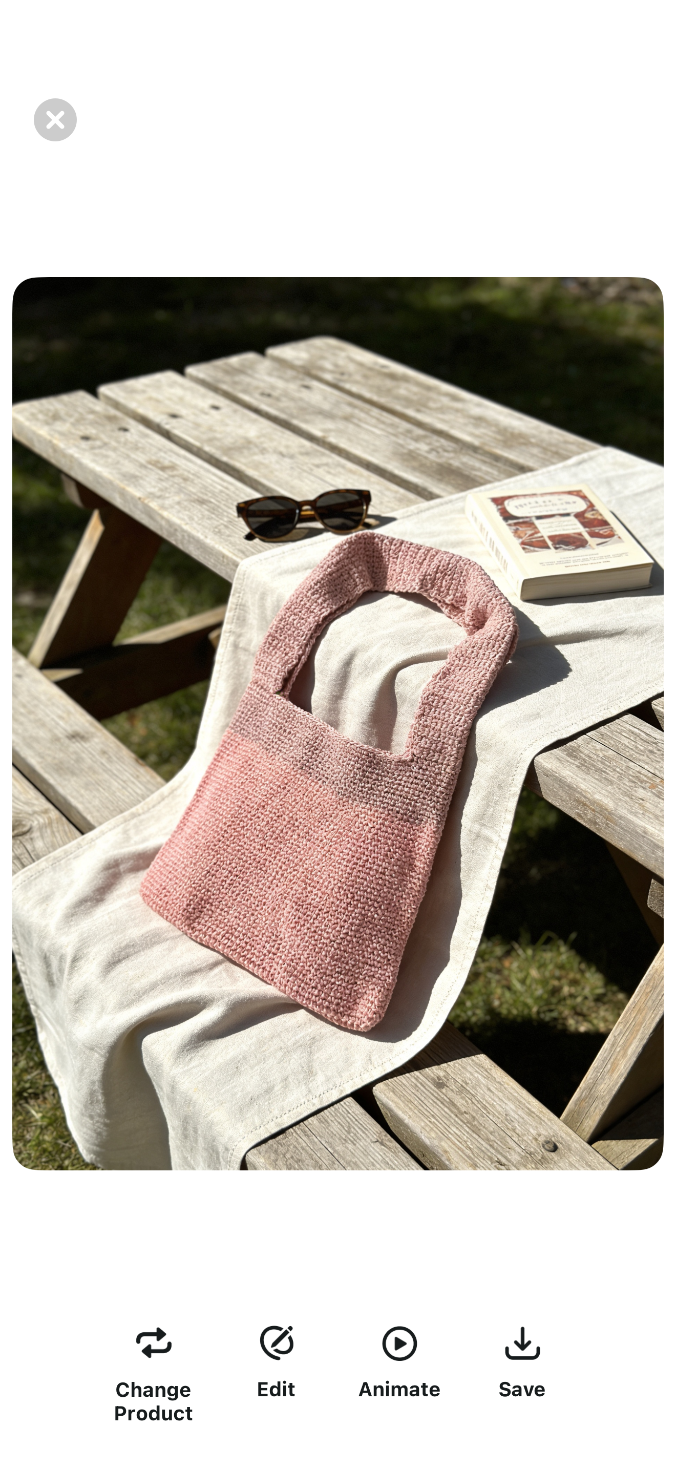 Beautiful Pink Hand-Crocheted Bag – Trendy Handmade Tote / Purse