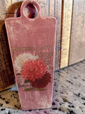 Large Custom Floral Cutting Board, Handcrafted Floral Wood Botanical Board, Unique decor or Housewarming Gift